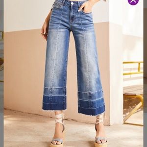 NWOT Flare Crop Jeans